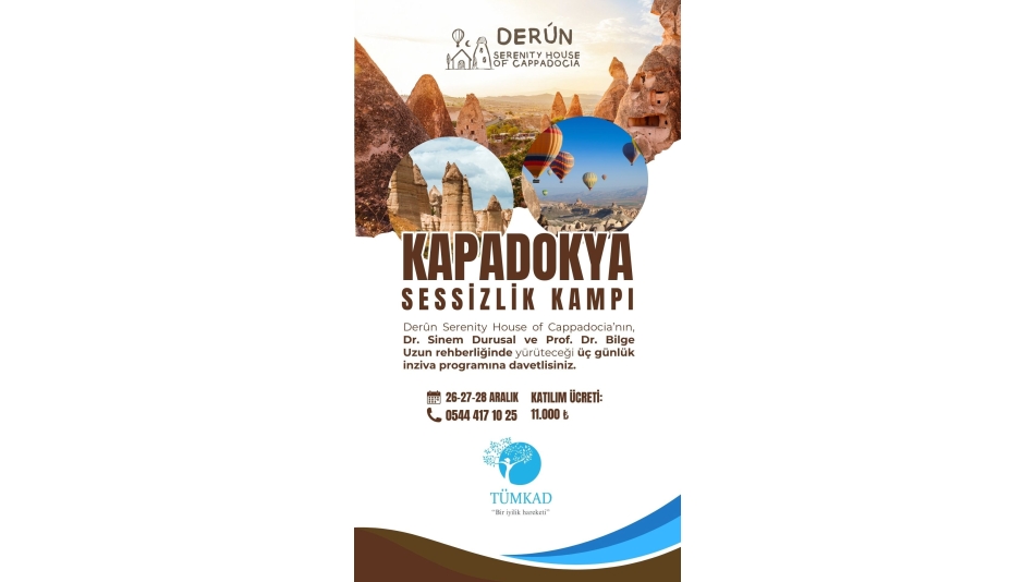 Kapadokya Sessizlik Kampı 26-27-28 Aralık